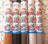 SnapPap 150 x 50cm, waschbares Papier, weiß, braun, grau, Papier in Lederoptik, vegan & waschbar - verschiedene Farben, Snap Pap