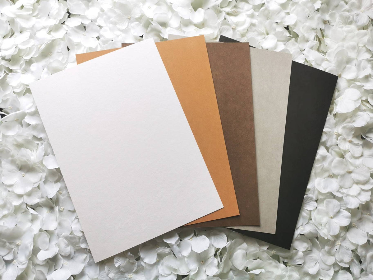 SnapPap DIN A4, waschbares Papier, weiß, braun, grau, Papier in Lederoptik, vegan & waschbar - verschiedene Farben, Snap Pap