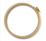 Stickrahmen Buche natur - 8 Größen - Buchenholz Holz mit Messing-Verstellschraube Ø 10 13 16 19 22 25 28 31 cm