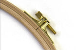 Stickrahmen Buche natur - 8 Größen - Buchenholz Holz mit Messing-Verstellschraube Ø 10 13 16 19 22 25 28 31 cm