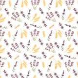 0,5 Meter Jerseystoff Aquarell Blumen Meterware Digitaldruck weiß Ähren Ernte