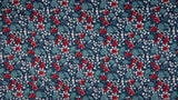 0,5 Meter Popeline 100 % Baumwollstoff Blumen Bunt Druck Retro Meterware Stoff Baumwolle