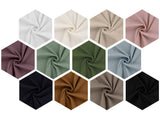 Rippjersey Uni Baumwolle 5 mm | Baumwolljersey | Elastischer Rib Stoff | Bekleidung Kinder Baby Damen Nähen Breite Rippen Ribjersey