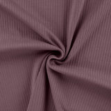 Rippjersey Uni Baumwolle 5 mm | Baumwolljersey | Elastischer Rib Stoff | Bekleidung Kinder Baby Damen Nähen Breite Rippen Ribjersey