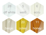 Outdoor Stoff wasserdicht | Regenfester Polsterstoff für Abdeckungen | 100% Polyester | Garten, Balkon, Kissen, Taschen | 147 cm