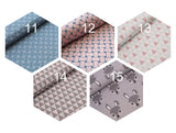 19,50 Euro/m Bio Jacquard Stoffonkel GOTS mit Muster Meterware