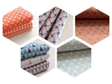 19,50 Euro/m Bio Jacquard Stoffonkel GOTS mit Muster Meterware