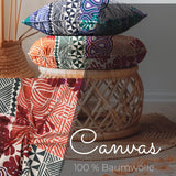 Canvas Abstrakt - fester Baumwollstoff 100 % Baumwolle afrikanisch indigen Design