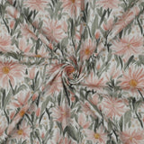 Musselin Blumen Double Gauze Digitaldruck Muster Meterware Chrysanthemen Blüten Blumen