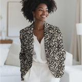 Jacquard Leo für Blazer, Taschen u.v.m. - Jacquardstoff mit Leopardenmuster 100 % Polyester