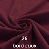 Schleifen Rippstrick Jersey Stoff bordeaux | Baumwoll Jersey mit Lycra | Rib Jersey Stretch Stoff | Rippstoff Meterware | Schleifchen