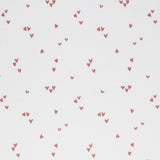 Herzen Rippstrick Jersey rost rosa | Baumwoll Jersey mit Lycra | Rib Jersey Stretch Stoff | Rippstoff Meterware Herbstfuchs Hearts Heartbeat