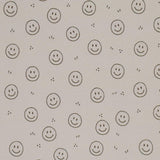 Smiley Cool Rippstrick Jersey Stoff lässig | Baumwoll Jersey mit Lycra | Rib Jersey Stretch Stoff | Rippstoff Meterware | Stoff für Jungs