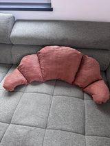 Cord Croissant Kissen 100 cm in 40 Farben | Nackenkissen | Croissantkissen | Schulanfang | Geschenk zum Einzug Kinderzimmer Deko