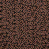 Leo Rippstrick Jersey Stoff Leoparden Muster | Baumwoll Jersey mit Lycra | Rib Jersey Stretch Stoff | Rippstoff Meterware | Stoff zum Nähen